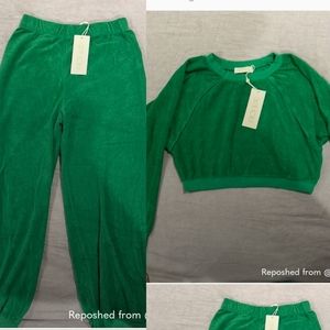 Suzie Kondi matching sweatsuit x small! Brand new with tags